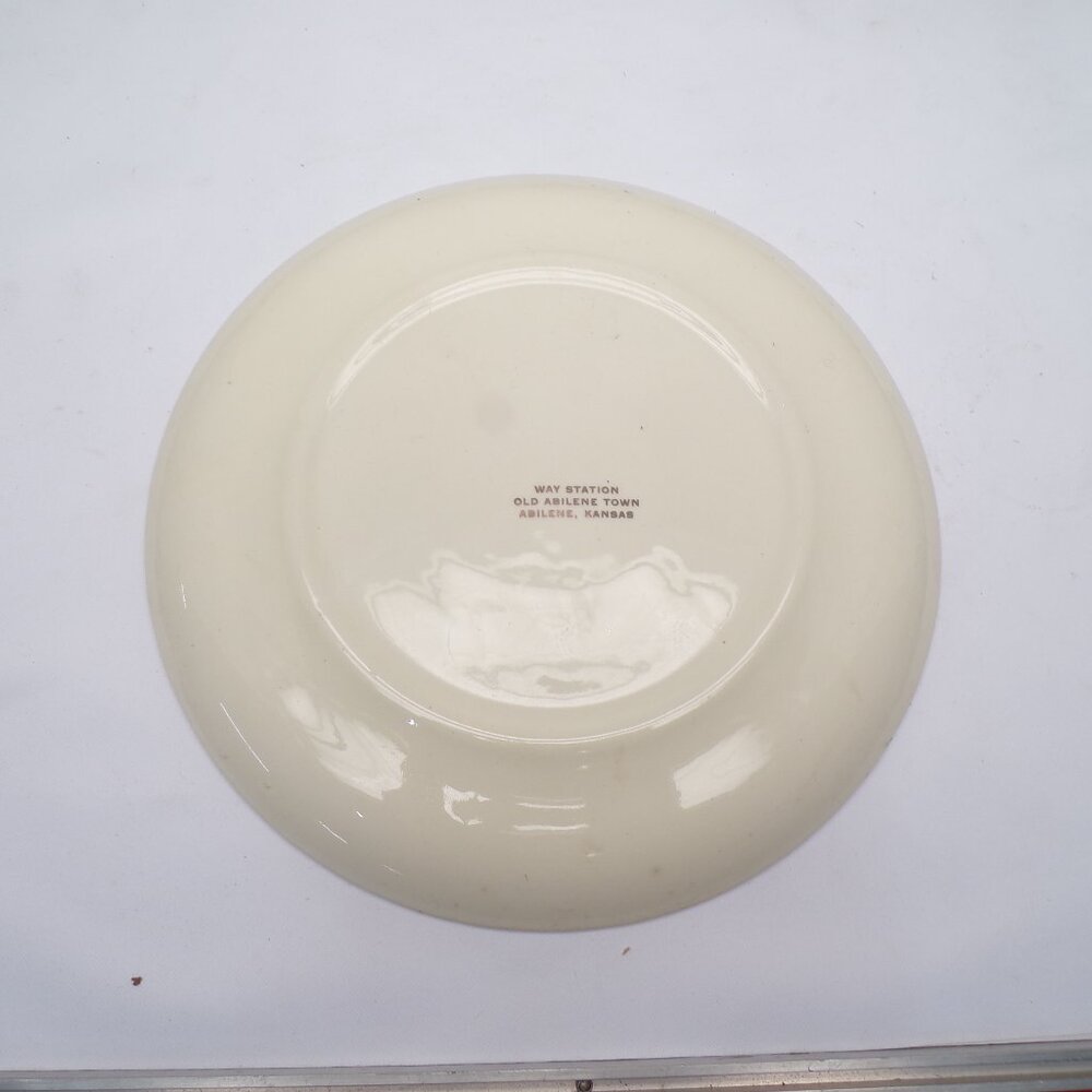 Vintage Kansas State Souvenir Plate - Picture 2 of 2